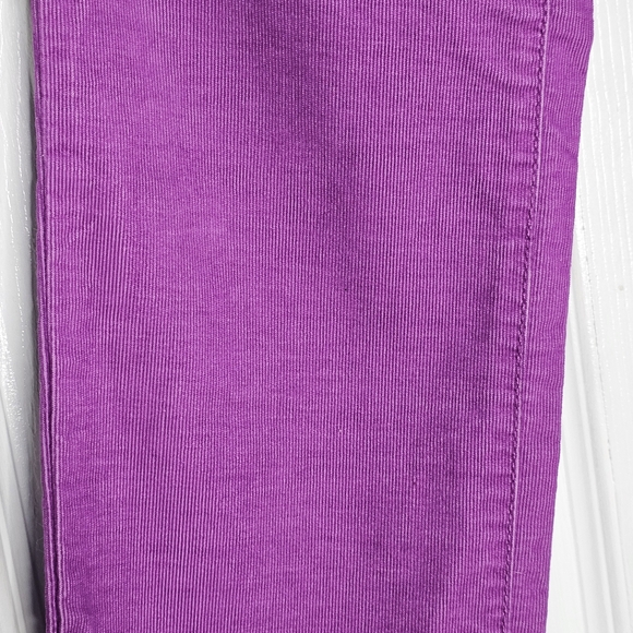 Loft Corduroy Modern Straight Pants Magenta 6P - Picture 6 of 13